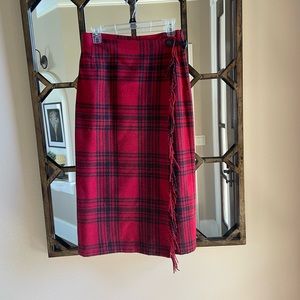 Plaid, wool skirt!